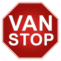 Logo of Vanstop, a UK-based company specializing in single-owner, fully serviced used commercial vehicles, reflecting over 25 years of customer-focused service and nationwide vehicle delivery